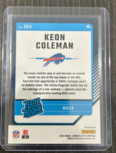 Keon Coleman Rated Rookie Purple Shock